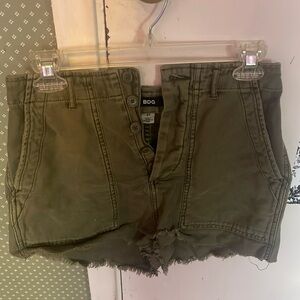 Army green BDG shorts
